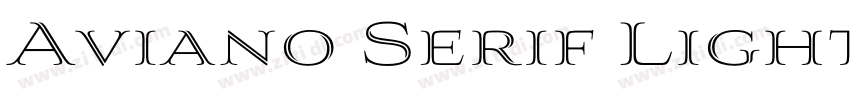 Aviano Serif Light字体转换